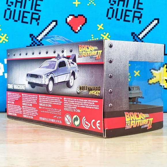Jada Toys Back To The Future Part 2 TIME MACHINE Delorean 1:32 Diecast Car - Picture 3 of 11